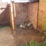 Removal of old rotting wooden shed